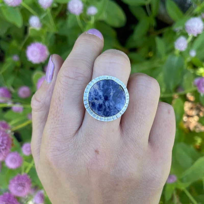 Ruby Gemstone Rings with Diamond AccentsSodalite Sundance Ring | Custom Size