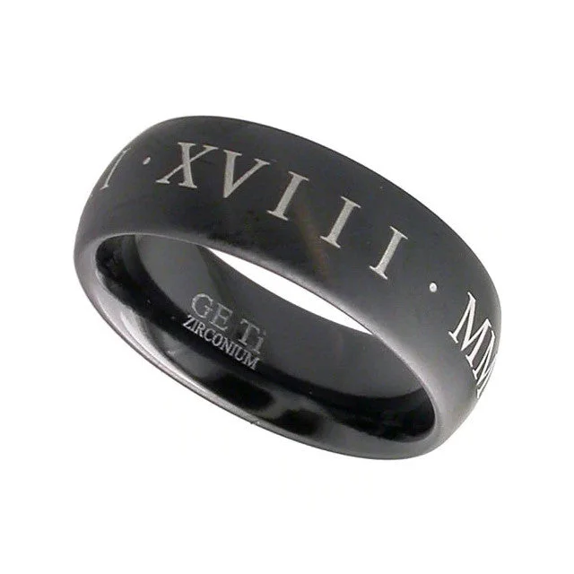 Matching Wedding Bands for a Coordinated LookZirconium Ring - 4004BRN