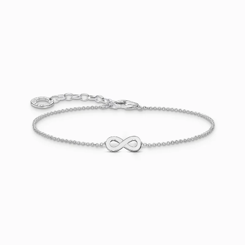 Wedding Bands with Micro - Pave Diamond AccentsThomas Sabo Sterling Silver Infinity Bracelet