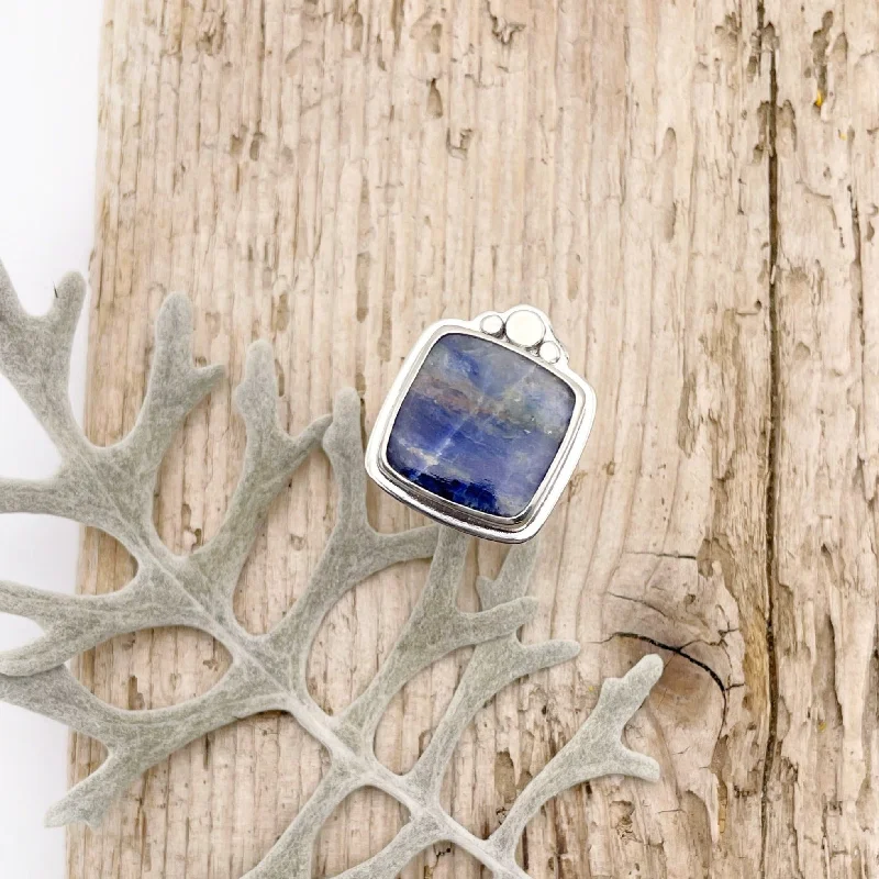 Amethyst Gemstone Rings in a Vintage - Style SettingStormy Skies Sodalite Ring | Size 6