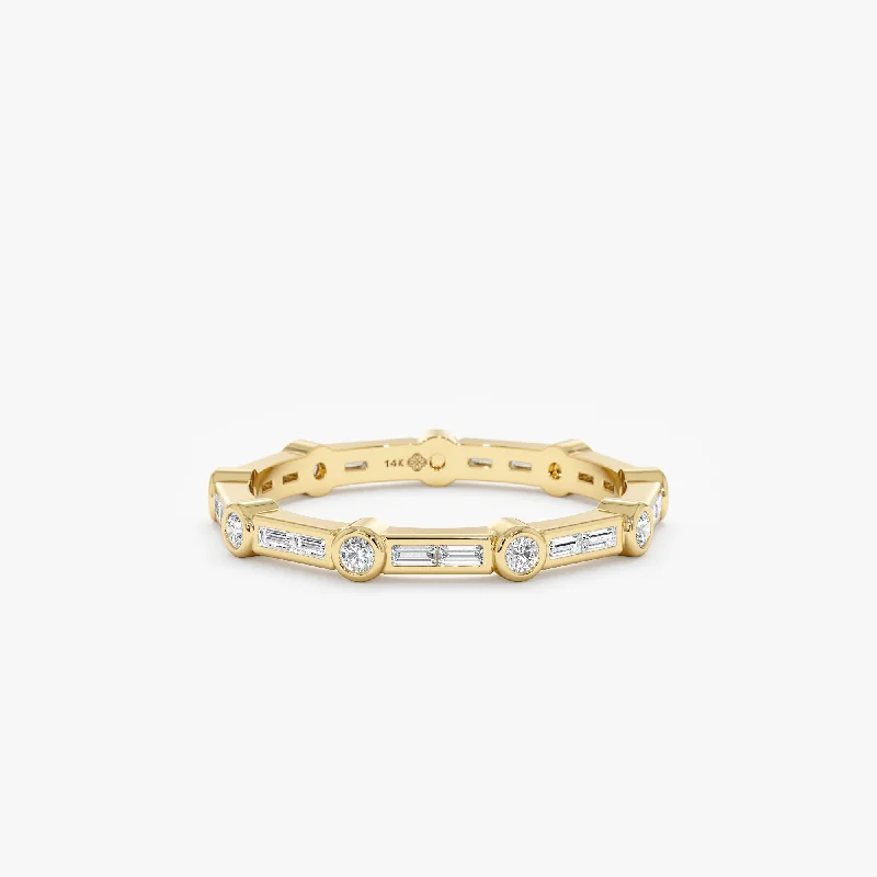 Matching Wedding Bands for a Coordinated LookMix Diamond Eternity Ring, Addison