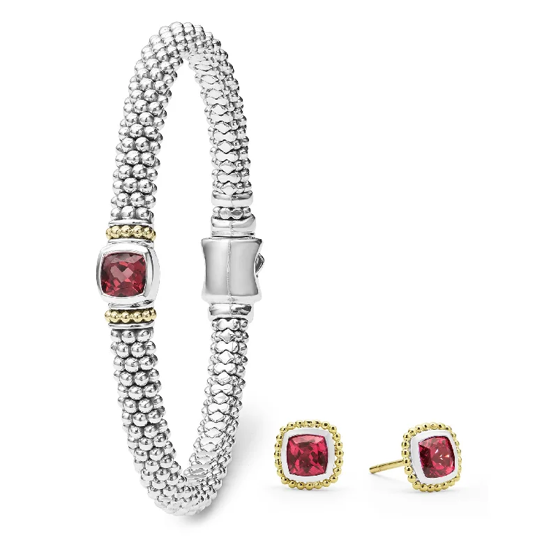 Ruby Gemstone Rings with Diamond AccentsRittenhouse Rhodolite Garnet Caviar Gift Set