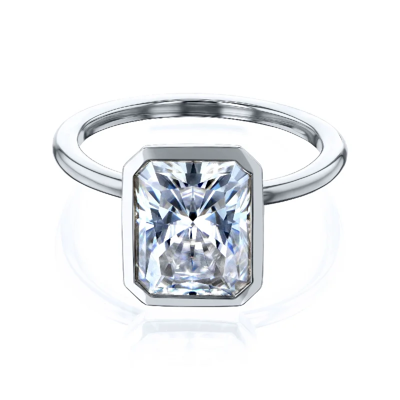 Kobelli Grown - A.M.O.R.E. 4X Pageant 3.75ct Radiant Ring