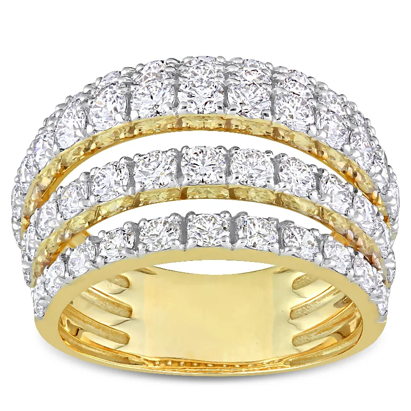 Vintage - Inspired Diamond Rings with Filigree WorkMiadora 3 1/10ct TDW Diamond Coil Cluster Ring in 14k Yellow Gold