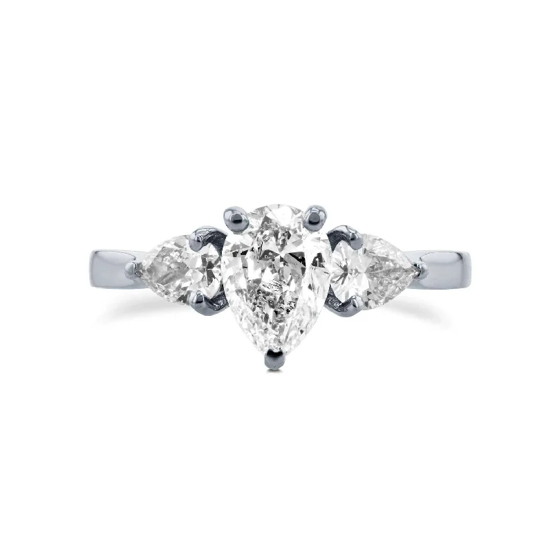 Pear Diamond 3-Stone (Certified)