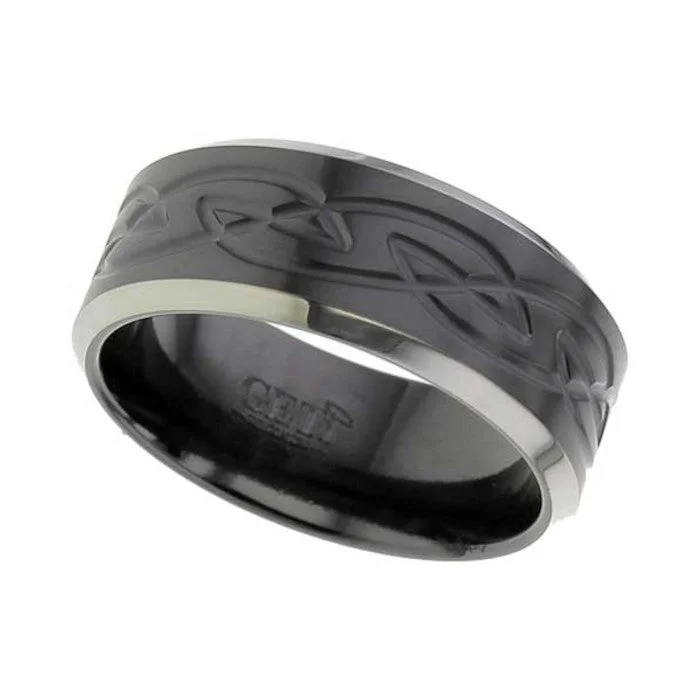 Matching Wedding Bands for a Coordinated LookZirconium Celtic Knotwork Ring - 4059BCHR