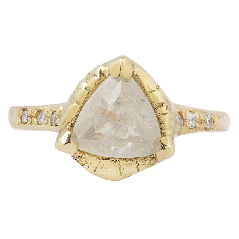 Pyramid of Light Rustic Diamond Ring