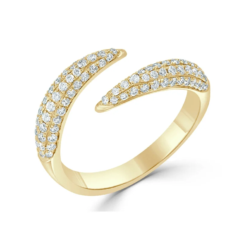 Custom - Designed Diamond Rings to Reflect Your PersonalityDiamond Open Band Ring 14K Gold 1/2 CT TDW by Joelle Jewelry