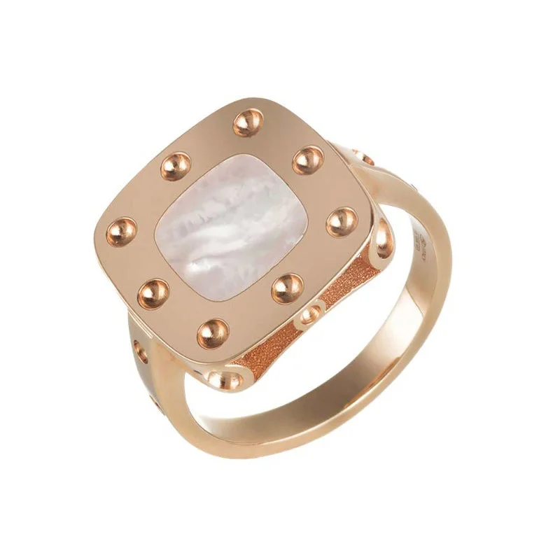 Vintage - Inspired Diamond Rings with Filigree WorkRoberto Coin 18ct Rose Gold Mother Of Pearl Mini Pois Moi Ring ARV777RI0514R