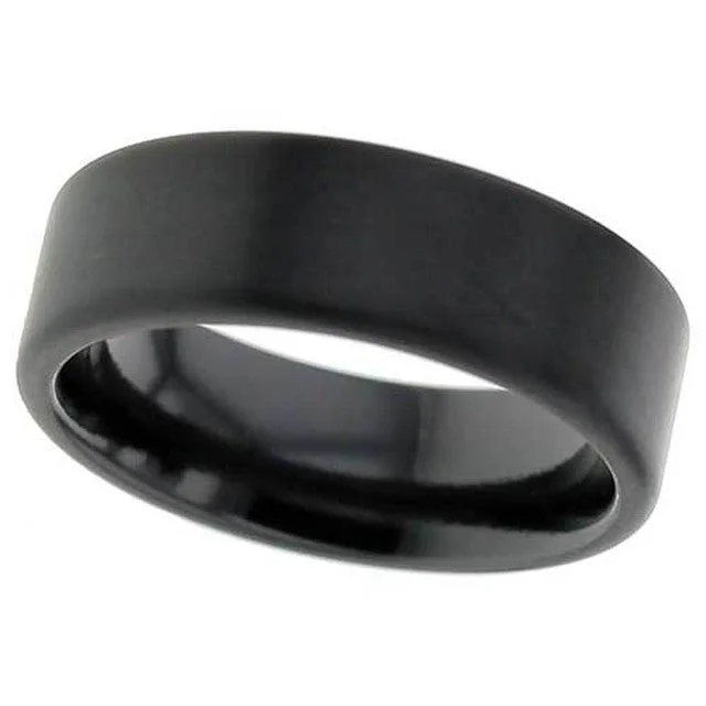 Matching Wedding Bands for a Coordinated LookZirconium Band - 4026b