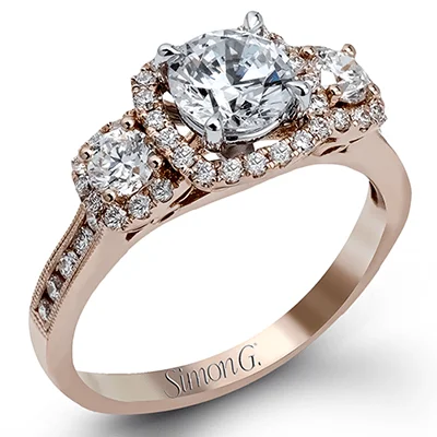 Solitaire Diamond Rings in Platinum SettingsEngagement Ring in 18k Gold with Diamonds