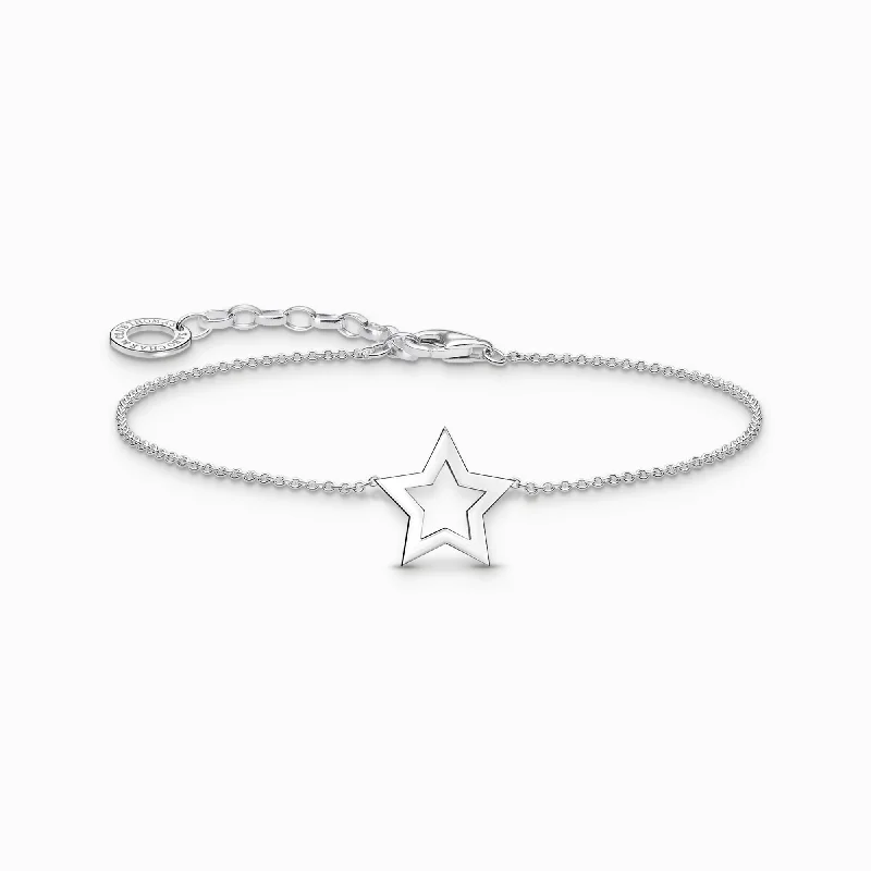 Comfort - Fit Wedding Bands for All - Day WearThomas Sabo Sterling Silver Star Bracelet