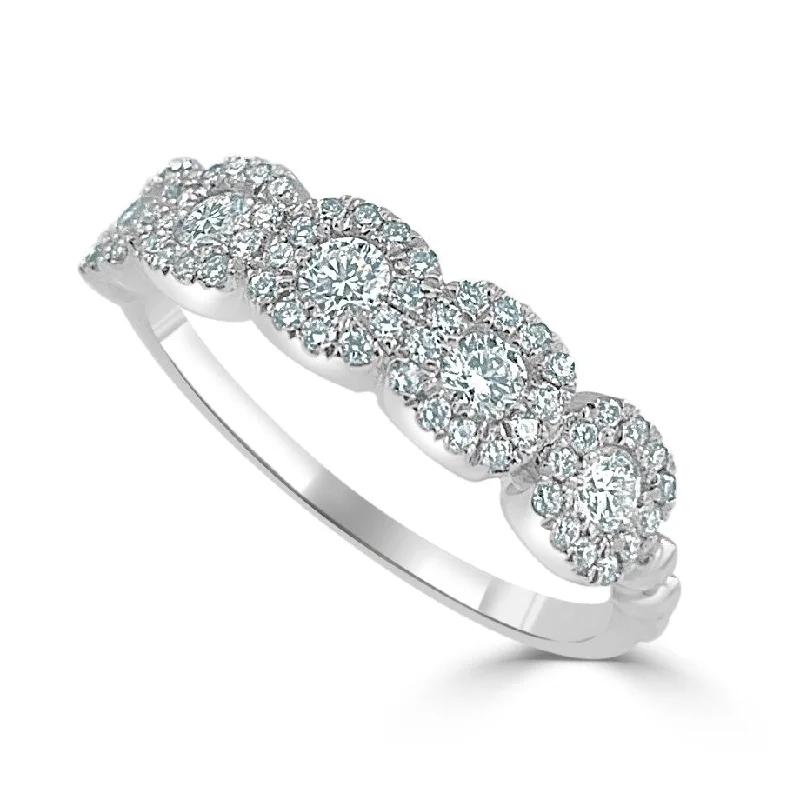 Vintage - Inspired Diamond Rings with Filigree WorkJoelle Diamond Band Ring 14K Gold 3/8 CT TDW