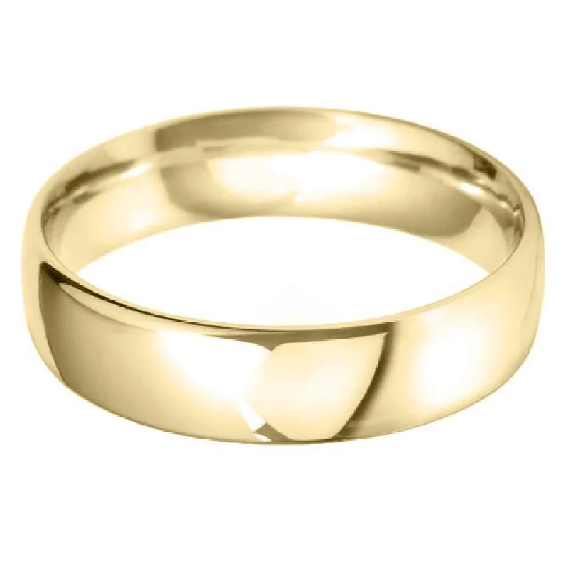 Custom - Engraved Wedding Bands with a Special Message18ct Yellow Gold 6mm Classic Court Gents Wedding Ring