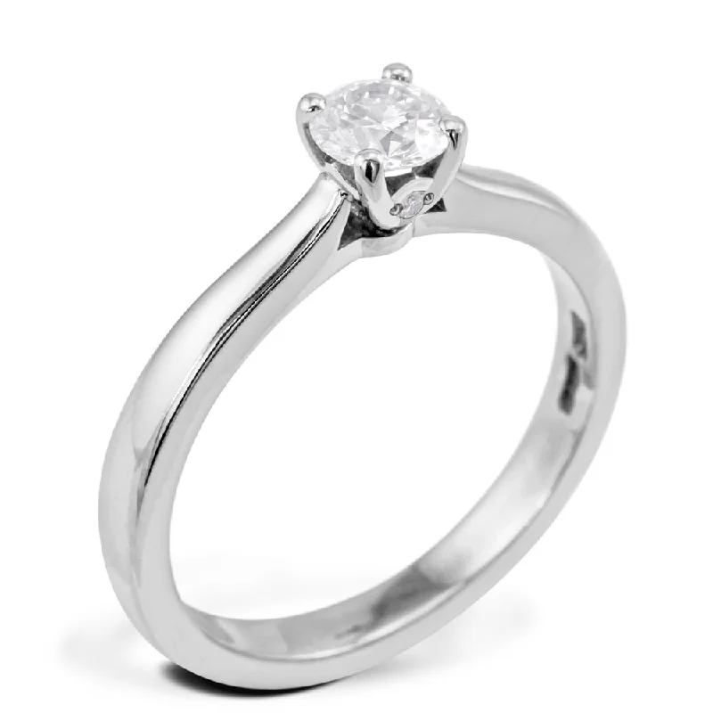 Solitaire Diamond Rings in Platinum SettingsHearts On Fire Platinum 0.38ct Diamond Engagement Ring