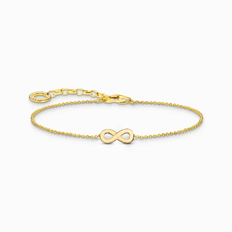 Two - Tone Wedding Bands in Gold and PlatinumThomas Sabo Gold Plated Sterling Silver Infinity Bracelet