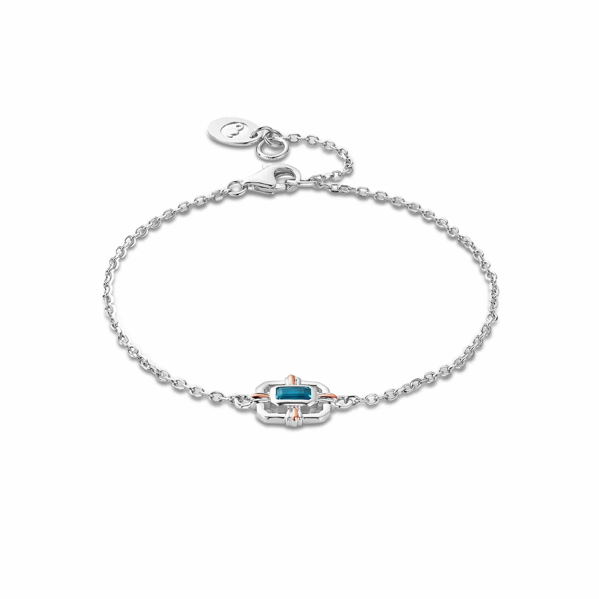 Custom - Engraved Wedding Bands with a Special MessageClogau Enchanted Gateways Sterling Silver Swiss Blue Topaz Stud Bracelet