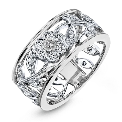 Solitaire Diamond Rings in Platinum SettingsRight Hand Ring in 18k Gold with Diamonds