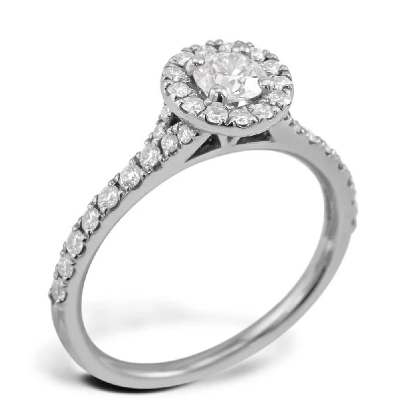 Solitaire Diamond Rings in Platinum SettingsHearts On Fire Transcend Platinum 0.71ct Diamond Engagement Ring