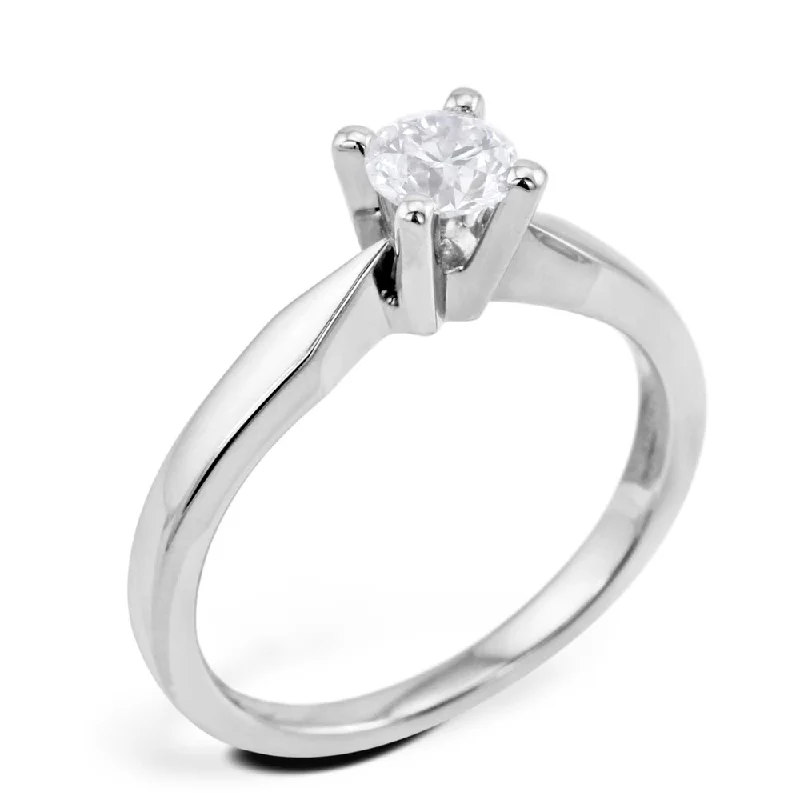 Custom - Designed Diamond Rings to Reflect Your PersonalityPlatinum 0.40ct Round Brilliant Cut Diamond Solitaire Engagement Ring