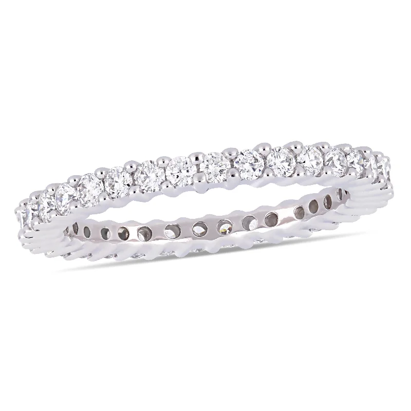 Solitaire Diamond Rings in Platinum SettingsMiadora 1ct TDW Diamond Full-Eternity Band in 14k White Gold