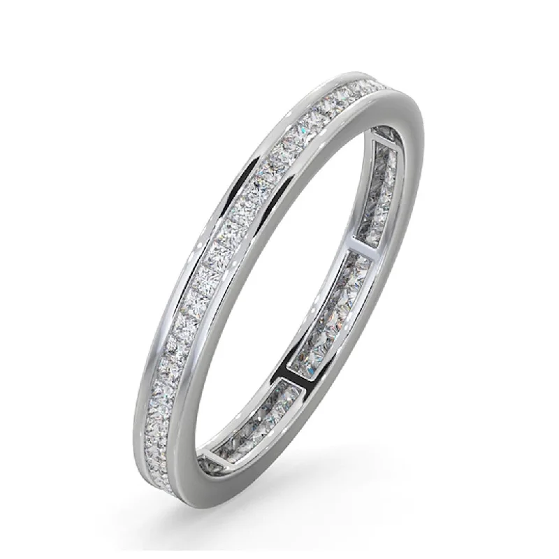 Matching Wedding Bands for a Coordinated LookPrincess Cut Diamond Wedding Ring  .50 Carat Diamonds