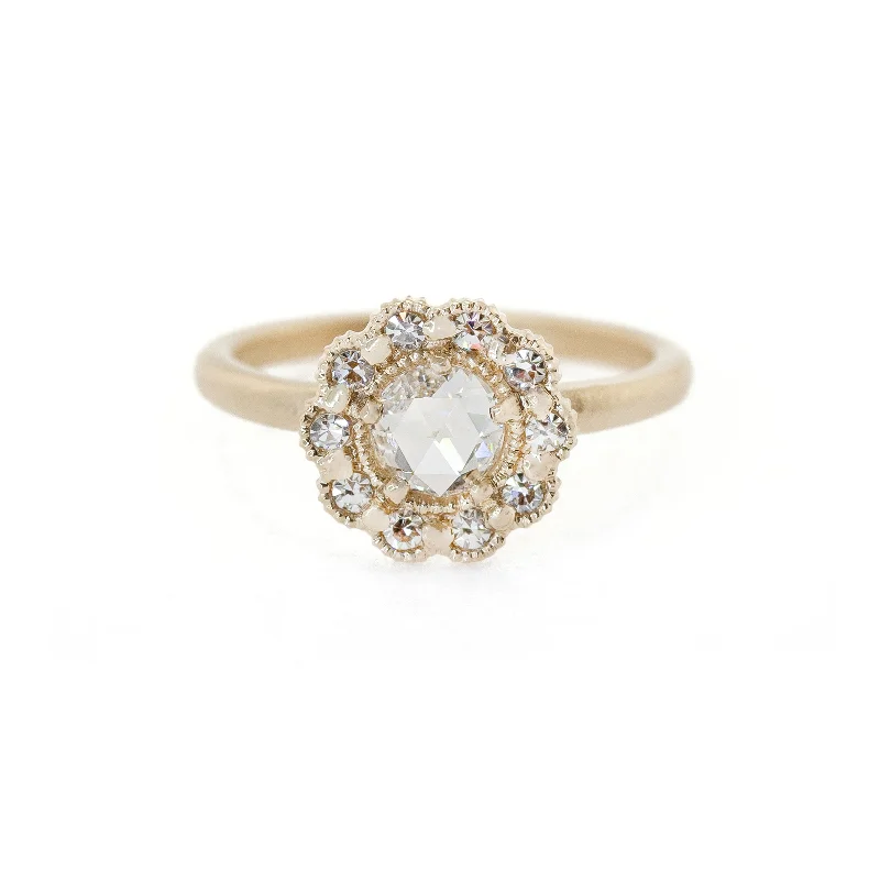 Comfort - Fit Wedding Bands for All - Day WearMosaic Esther Diamond and 18 KT Yellow Gold Ring By Megan Thorne