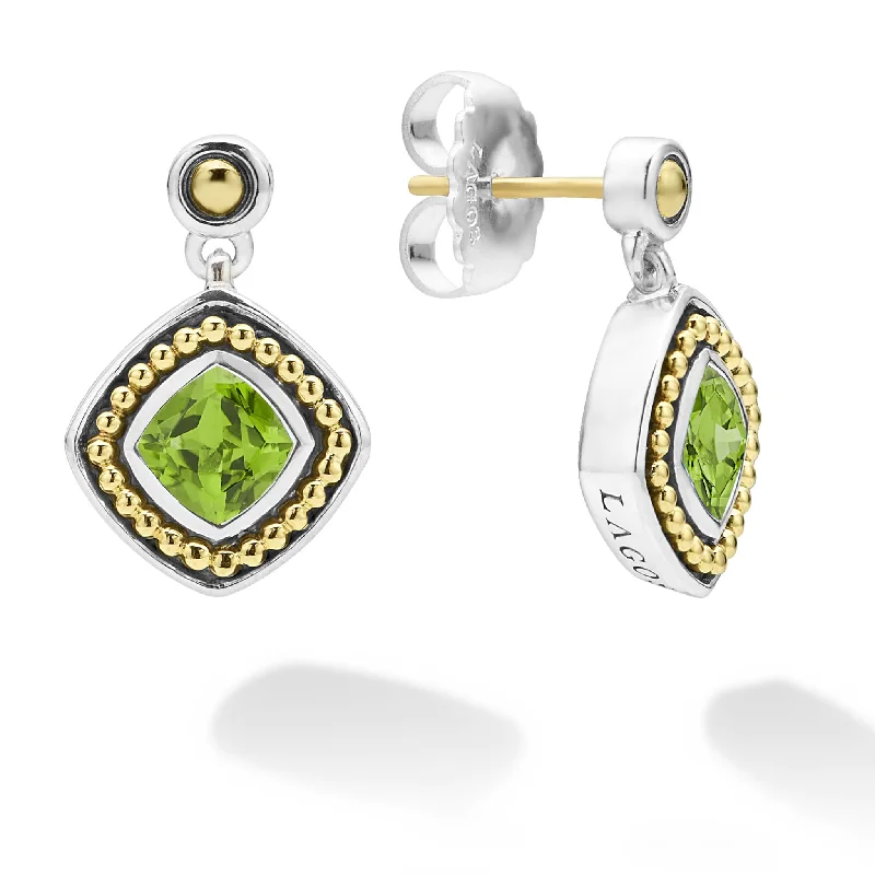 Sapphire Gemstone Rings in a Cathedral SettingRittenhouse Peridot Drop Earrings