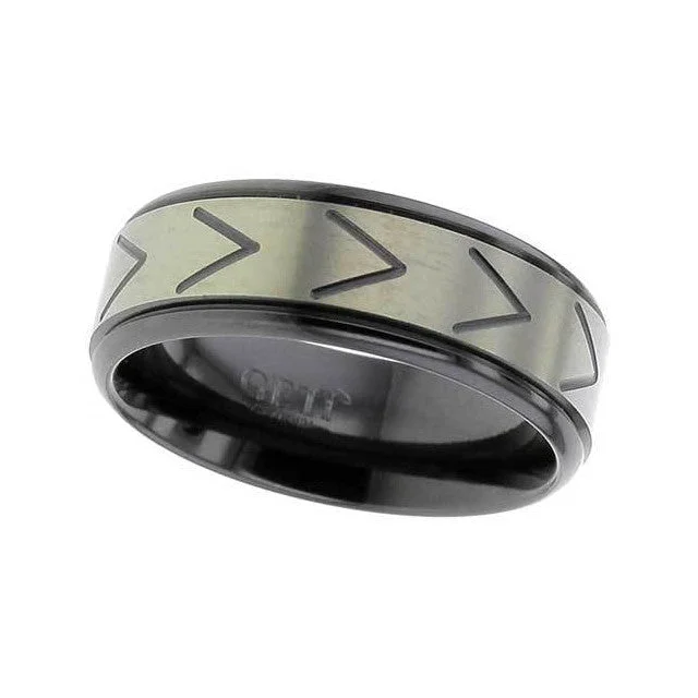 Matching Wedding Bands for a Coordinated LookZirconium Wedding Ring -  Z119RB