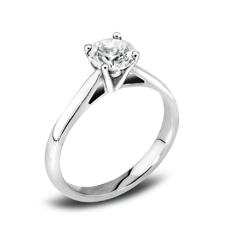 Custom - Designed Diamond Rings to Reflect Your PersonalityThe Malva Platinum Round Brilliant Cut Diamond Solitaire Engagement Ring