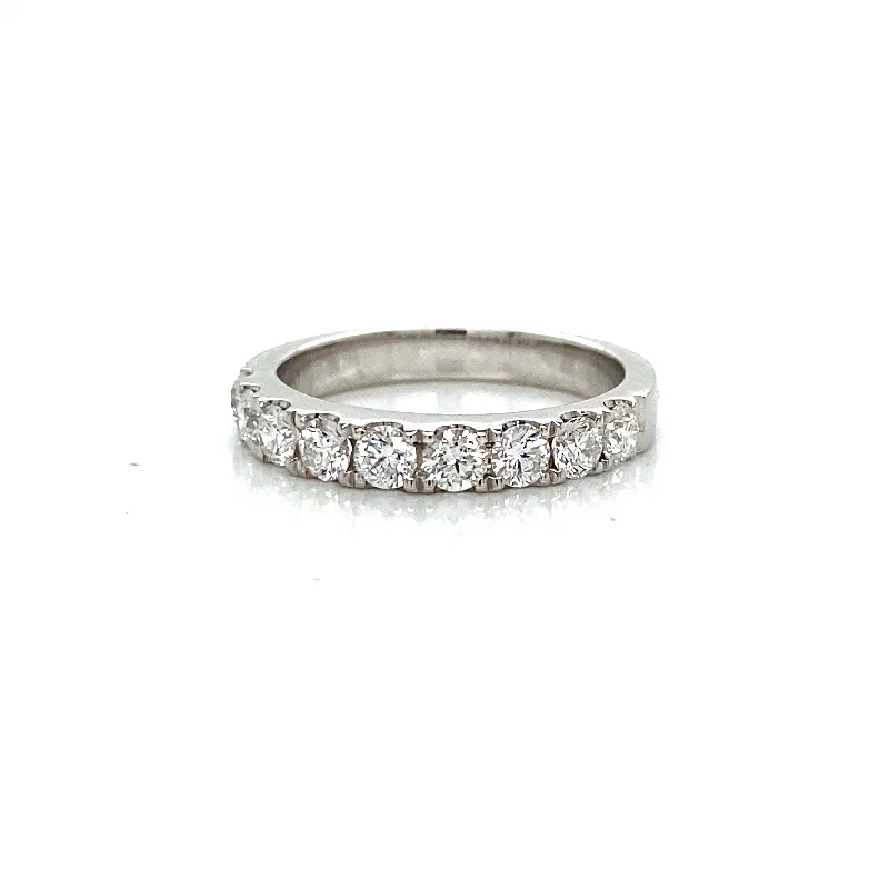 Wedding Bands with Micro - Pave Diamond Accents1ct Cut Claw Wedder