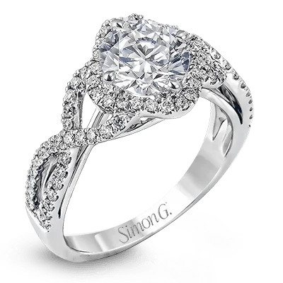 Solitaire Diamond Rings in Platinum SettingsEngagement Ring in 18k Gold with Diamonds