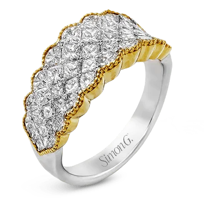 Vintage - Inspired Diamond Rings with Filigree WorkRight Hand Ring in 18k Gold