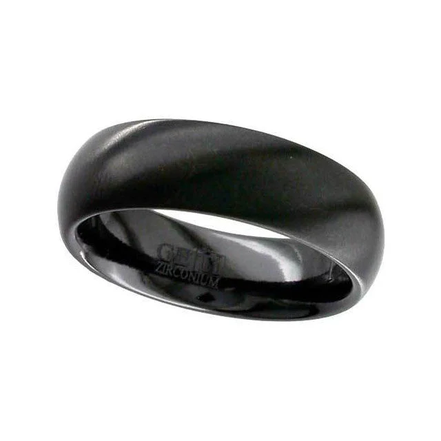 Comfort - Fit Wedding Bands for All - Day WearZirconium Wedding Ring - 4004B