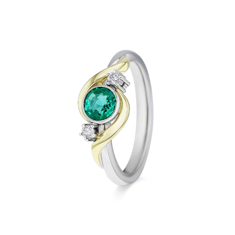 Emerald Gemstone Rings with Filigree - Bordered SettingsBarcelona Ring