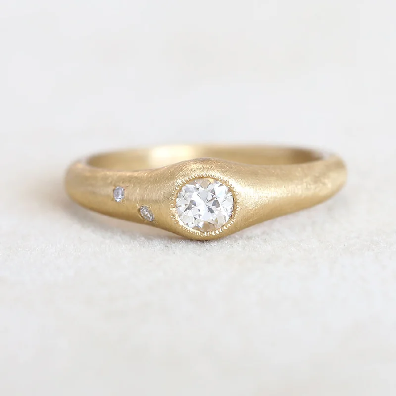 Custom - Engraved Wedding Bands with a Special MessageNEW! 18k Gold Diamond Ring by Yasuko Azuma