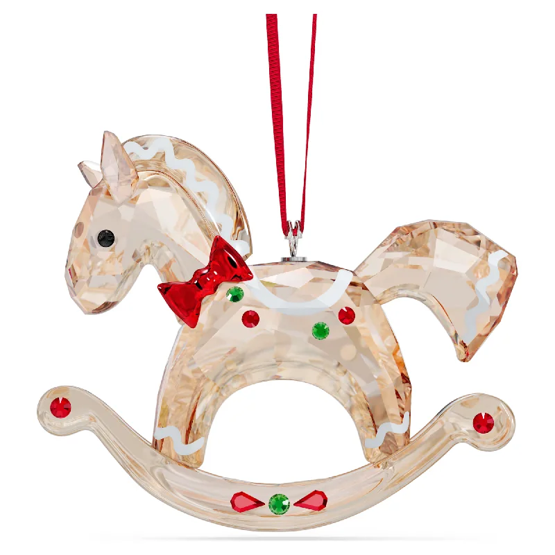 Comfort - Fit Wedding Bands for All - Day WearSwarovski 2024 Holiday Cheers Rocking Horse Ornament