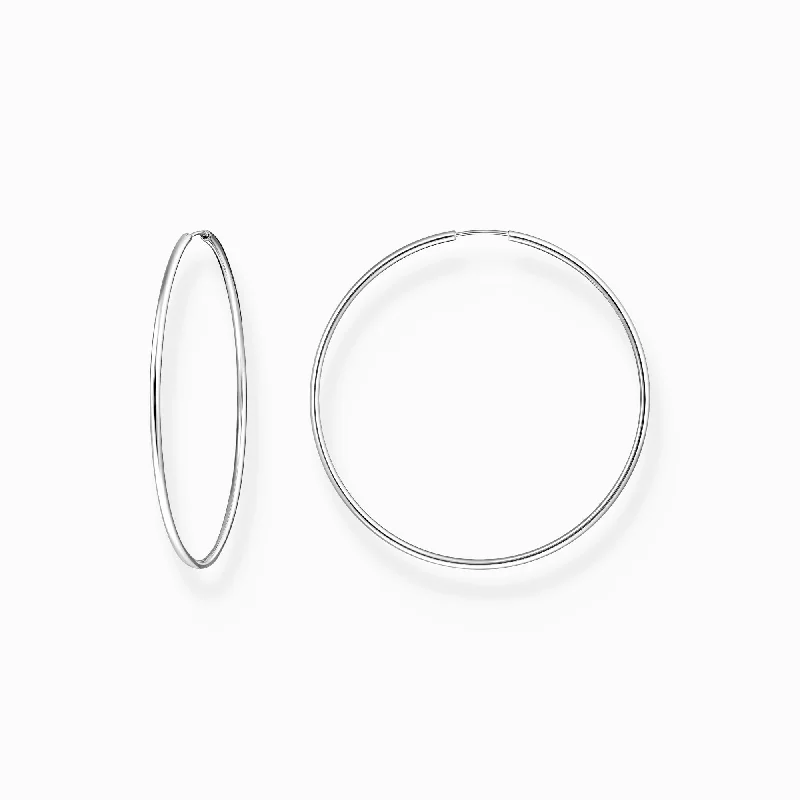 Matching Wedding Bands for a Coordinated LookThomas Sabo Sterling Silver Large Hoop Earrings