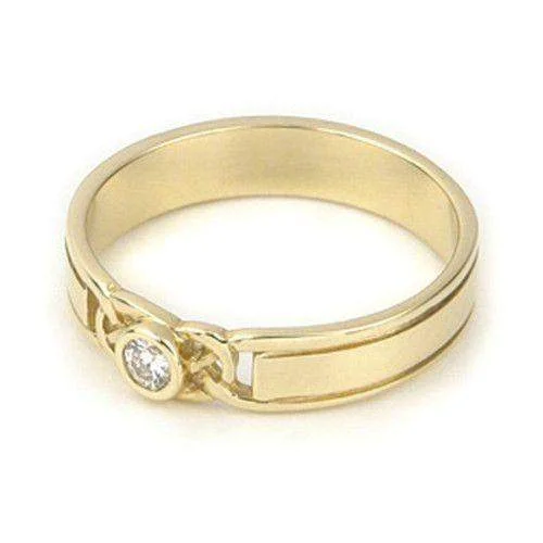 Matching Wedding Bands for a Coordinated LookCeltic Engagement or Wedding Ring 9ct or 18ct Yellow or White Gold -DR23