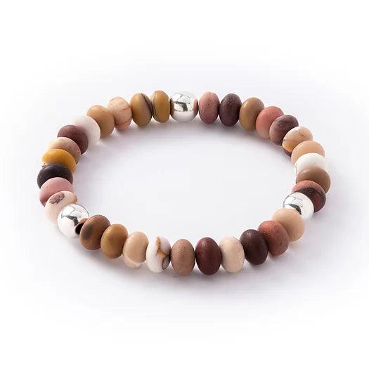 Bangle Bracelets with Birthstone AccentsCarrie Elspeth Mookaite Pebbles Bracelet