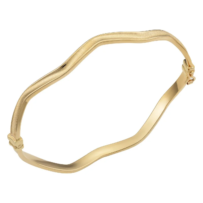 Stackable Bangle Sets for a Trendy Look10KT Yellow Gold 7.5-inch Bangle Bracelet