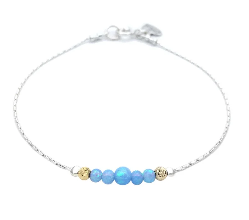 Enamel - Coated Bangles in Vibrant ColorsAviv Blue Opal Bracelet