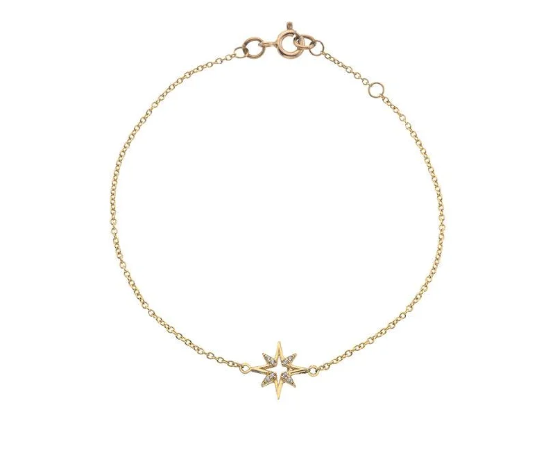 Stackable Bangle Sets for a Trendy Look9ct Yellow Gold Cubic Zirconia Starburst Bracelet