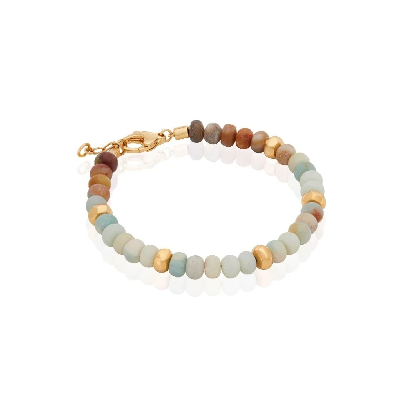 Stackable Bangle Sets for a Trendy LookAnna Beck Amazonite and Gold Beaded Bracelet