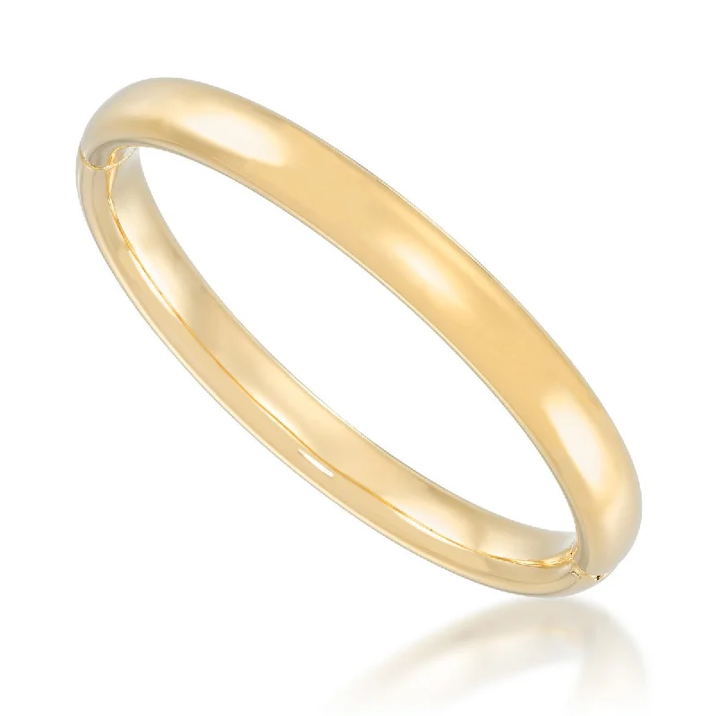 Stackable Bangle Sets for a Trendy LookGold Luxe Bangle in 10KT Yellow Gold Over Resin