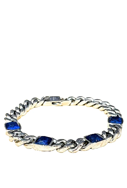 Stackable Bangle Sets for a Trendy LookUnique & Co Steel Lapis Lazuli Bracelet