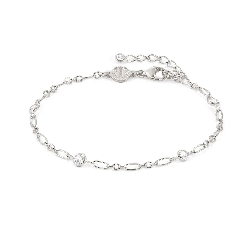 Solid Gold Bangles with Intricate EngravingsNomination Silver Bella Figaro Chain Bracelet