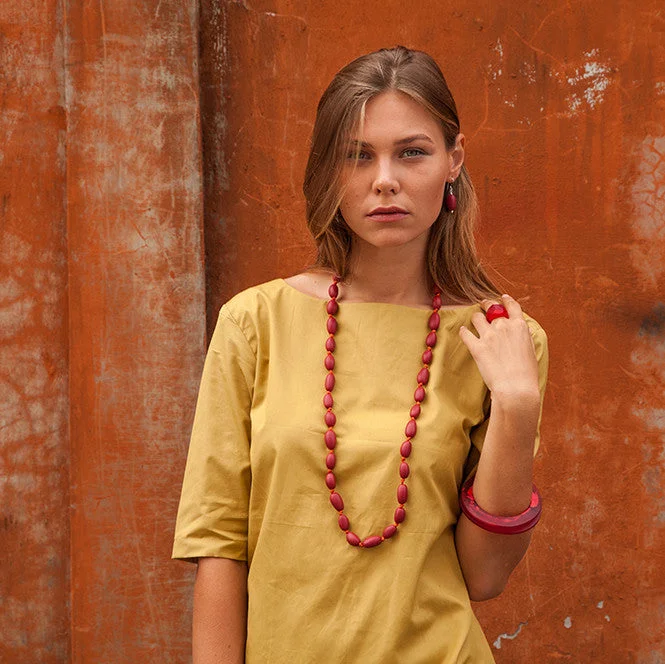 Bangle Bracelets with Birthstone AccentsSabi Long Resin Necklace