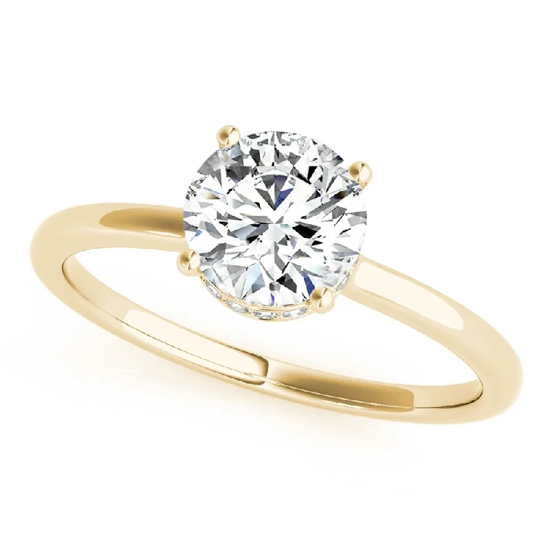 Art Deco Engagement Rings with Geometric PatternsRose Gold Engagement Rings for a Romantic TouchAuriya 14k Yellow Gold Lab Grown Round Diamond Halo Engagement Ring 0.50 to 5.00 ct. tw. (F-G VS)