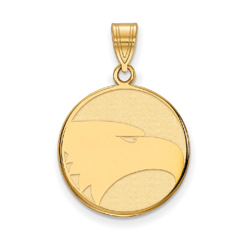 Initial Letter Pendants for a Personalized Touch14k Gold Plated Silver Georgia Southern U Lg Mascot Disc Pendant